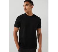 BOSS C-Taut 90 Cuffed Tipped T-Shirt, Black, Size S, Men Black