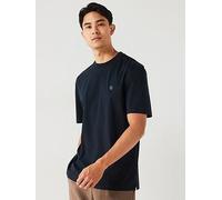 BOSS C-Taut Regular Fit Nickel Logo T-Shirt - Dark Blue, Dark Blue, Size S, Men Dark Blue
