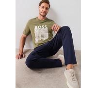 BOSS C-Thompson 214 Regular Fit Graphic T-Shirt, Green, Size S, Men Green