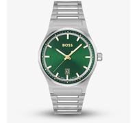 BOSS Candor Silver & Green Watch 1514079