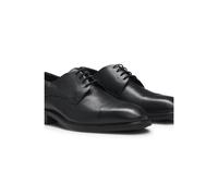 BOSS Cap-toe Derby shoes in grained leather - Style P-Winslow_Dr_buctp, 50549686 Black 7