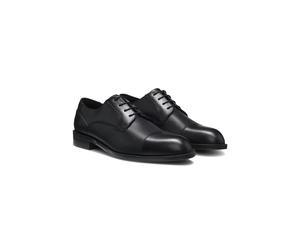 BOSS Cap-toe Derby shoes in leather - Style Tayil_Derb_tcbupf, 50563116 Black 10.5