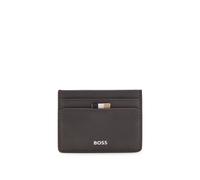 BOSS Card holder with foil-embossed logo - Style Zair_Card holder N., 50536751 Dark Brown pcs.