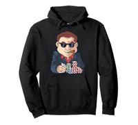 Boss Card Player With Chips And Cigar Pullover Hoodie