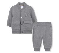 Boss - Cardigan And Pants Set - Heather Grey - Boy - 9 Months