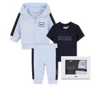 Boss - Cardigan + Trousers + T-shirt Set - Pale Blue - Boy - 3 Months