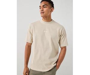 BOSS Central Tonal Logo T-Shirt, Light Beige, Size M, Men Light Beige