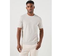 BOSS Centre Logo T-Shirt, Grey, Size Xl, Men Grey