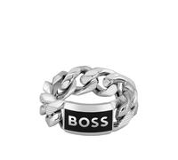 BOSS Chain ring with logo plate - Style KASSY EMBLEM, HB1580681 Silver tone L