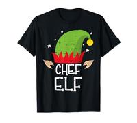 Boss Chef Elf Men's Partner Look Family Outfit Christmas T-Shirt