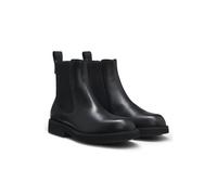 BOSS Chelsea boots in leather with logo pull-tab - Style Eleri_ChBootie_C, 50558637 Black 7