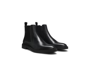 BOSS Chelsea boots in polished leather with signature stitching - Style Calev_Cheb_ltfb, 50552527 Black 9