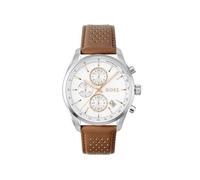 BOSS Chronograph Quartz Watch Brown Grand Prix 44 Collection with Brown Leather Strap - 1514313