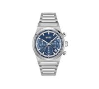 BOSS Chronograph Quartz Watch for Men CANDOR CHRONO Collection with Silver Stainless Steel Bracelet - 1514250