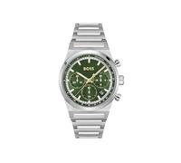 Boss Silver Dark Green Candor Chronograph Watch