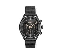 Hugo Boss Steer 1514065 Men's Watch - 45mm Black Dial Mesh Bracelet