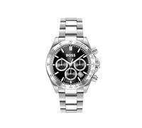 BOSS Chronograph Quartz Watch for Men Hero 2.0 Collection with Silver Stainless Steel Bracelet - 1514267