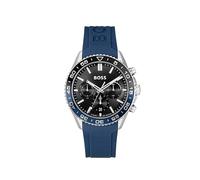 BOSS Chronograph Quartz Watch for Men Runner Chrono LE Collection with Blue Silicone Bracelet - 1514245