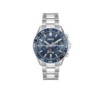 BOSS Chronograph Quartz Watch for Men Runner Collection with Silver Stainless Steel Bracelet - 1514143
