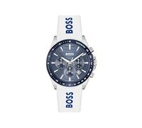 BOSS Chronograph Quartz Watch for Men Strike Chrono Collection with Stainless Steel Bracelet or Silicone Strap