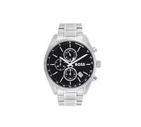 BOSS Chronograph Quartz Watch with Calendar for Men Grand Prix 44 Collection with Stainless Steel Bracelet or Leather Strap