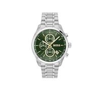 BOSS Chronograph Quartz Watch with Calendar for Men Grand Prix 44 - LE Collection with Silver Stainless Steel Bracelet - 1514266