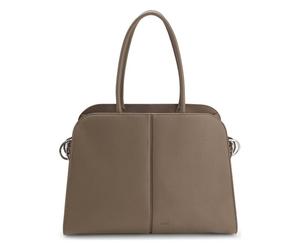 Boss Clarice Shoulder Bag Genuine Leather 43 cm beige