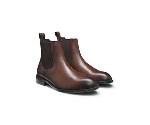 BOSS Classic Chelsea boots in brushed leather - Style Tayil_Cheb_bu, 50552489 Dark Brown 7