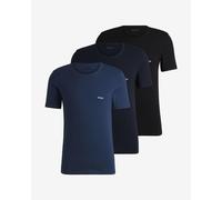 BOSS Classic Logo short sleeve T-shirt navy blue black (3 pack) - L