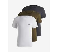 BOSS Mens Three Pack T-Shirts White/Grey/Khaki M