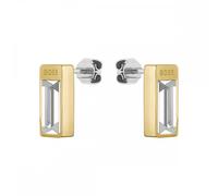 Boss Clia Light Yellow Gold IP Crystal Baguette Ladies Earrings