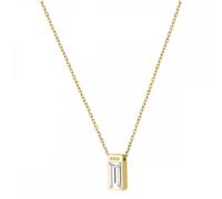 Boss Clia Light Yellow Gold IP Crystal Ladies Necklace D