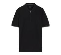 Boss Close-knit Cotton Polo Shirt - Black - S