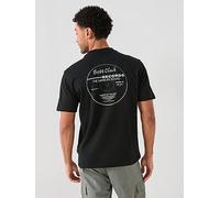 BOSS Club Back Print Regular Fit T-Shirt, Black, Size 3Xl, Men Black