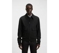 BOSS Coat with two-way zip - Style H-Charly-253, 50547088 Black 40R