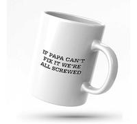 Boss Coffee Mugs For Women If Papa Can'T Fix It We'Re All Screwed Mug | Funny Mugs For Men Funny Coffee Mug， Funny Coffee Cup Funny Gifts