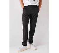 BOSS Commuter Regular Fit Techlite Trousers, Black, Size 50=Uk34In, Inside Leg Regular, Men Black