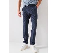 BOSS Commuter Regular Fit Techlite Trousers - Navy, Navy, Size 52=Uk36In, Inside Leg Regular, Men Navy