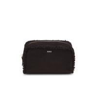 BOSS Compact pouch with gold-tone lettering logo - Style Sandy Pouch SH, 50573389 Dark Brown pcs.