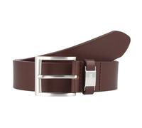 BOSS Mens Connio Branded-keeper belt in Italian leather