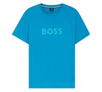 BOSS Orange RN Relaxed Fit T-Shirt With Contrast Logo - Turquoise/Aqua 443