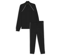 BOSS Contrast-piping Tracksuit Set In A Cotton Blend