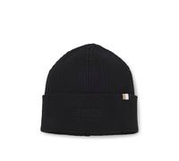 BOSS Cotton and wool beanie with signature stripe detail - Style Magico_R_Hat, 50522427 Black pcs.