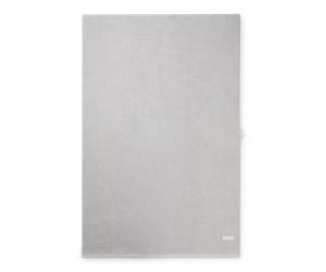BOSS Cotton bath sheet with contrast embroidered logo - Style EDGE White Bath sheet 100, BSHT-EDGE Silver ONESI