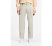BOSS Cotton-blend chinos with pleat and patch pocket - Style Chino_Straight_PL1, 50568164 Light Beige 34/30
