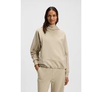 BOSS Cotton-blend hoodie with contrast panels - Style Elapse1, 50553638 Light Beige L