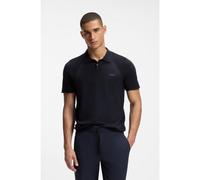 BOSS Cotton-blend knit polo with bodymapping structure - Style KN_Momentum-Lite PS, 50558353 Dark Blue XXL