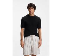 BOSS Cotton-blend knit T-shirt - Style Kantonio, 50558743 Dark Blue M