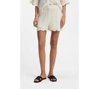 BOSS Cotton-blend knitted shorts with wave structure - Style C_Forde, 50559814 Natural S