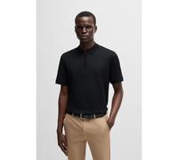 BOSS Cotton-blend polo shirt with seersucker structure - Style P-Paras 25, 50537494 Black L